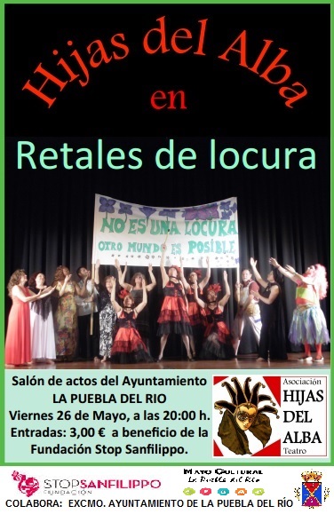 cartel teatro solidario Retales de Locura